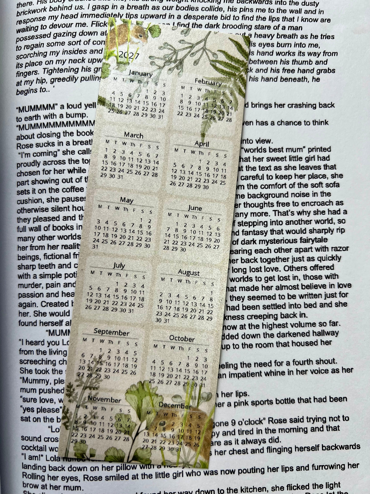 Calendar Bookmark (2027)