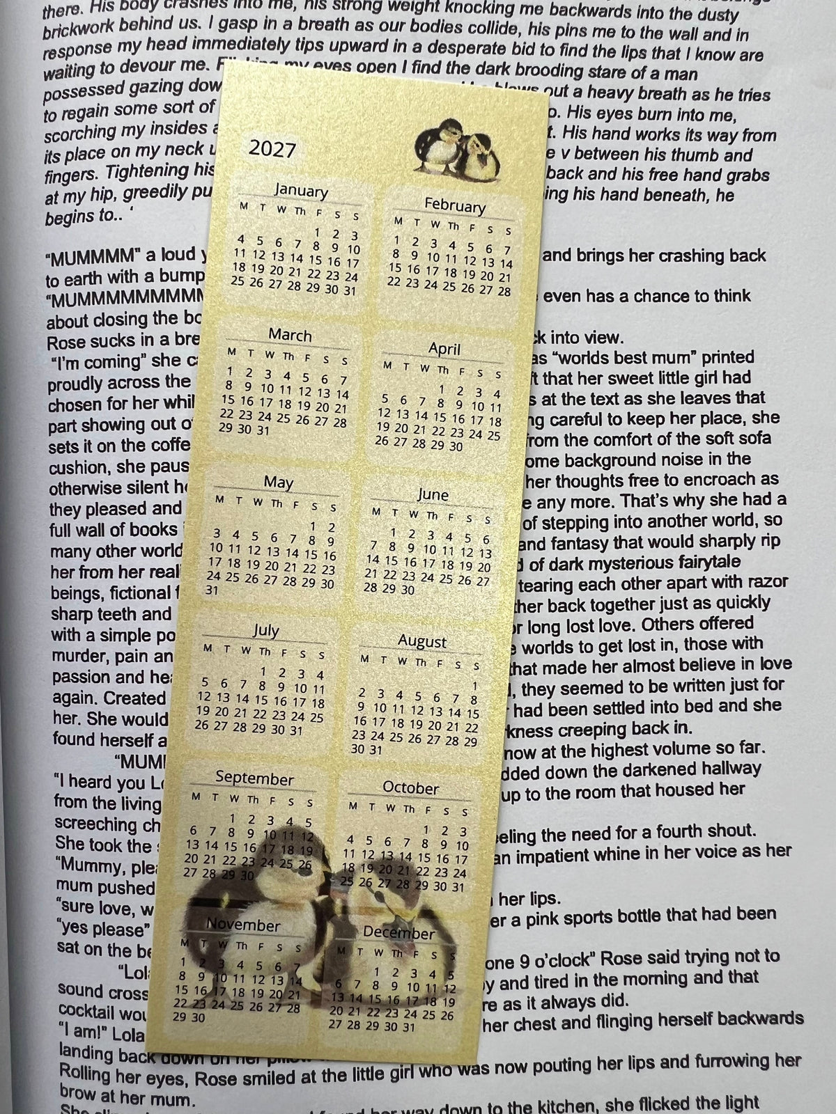Calendar Bookmark (2027)